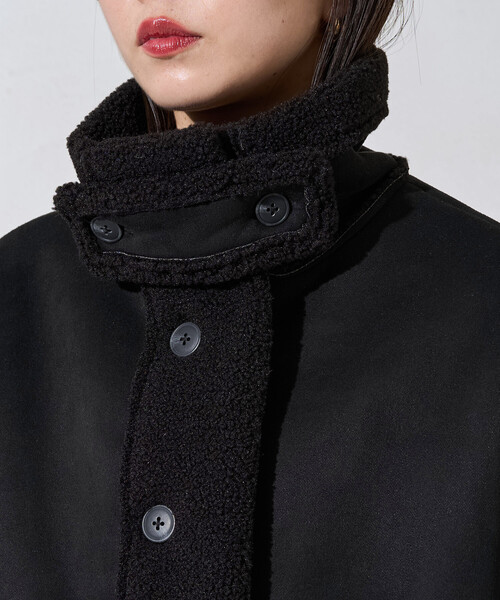 ●新品！格安スタート DELUXEのムートンコート FREAK\u0027S STORE ムートンコート ボアコート 限定展開 ムートン スタンド