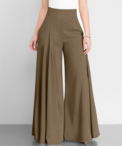 CADBURY(キャドバリー)の「タック入ワイドパンツ(その他パンツ・レディース・グレー/ブラック/ピンク/グリーン/ダークブラウン/ブラウン/ネイビー/ベージュ・X-LARGE/LARGE/MEDIUM/SMALL)」の4枚目の写真