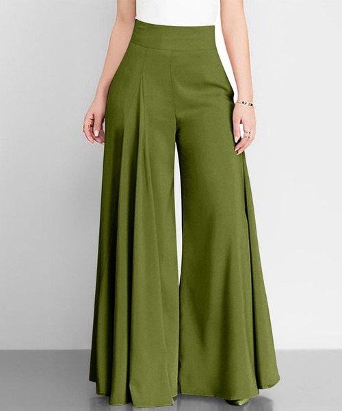 CADBURY(キャドバリー)の「タック入ワイドパンツ(その他パンツ・レディース・グレー/ブラック/ピンク/グリーン/ダークブラウン/ブラウン/ネイビー/ベージュ・X-LARGE/LARGE/MEDIUM/SMALL)」の2枚目の写真