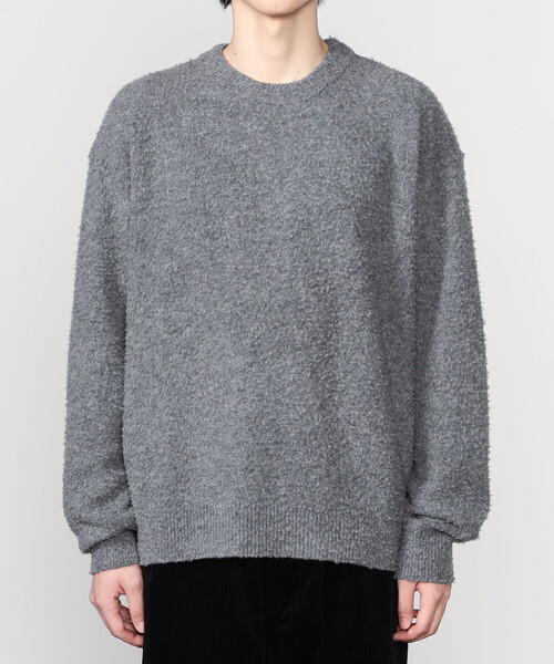 チョココロネ　Cニット グレー roberto collina | ウール カセンティーノクルーネックニット MEN