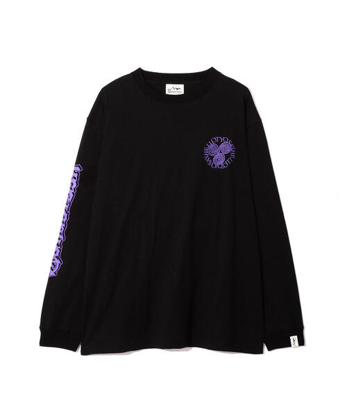 MANASTASH(マナスタッシュ)の「MANASTASH/マナスタッシュ SAYHELLO L/S TEE ロンT(Tシャツ/カットソー・メンズ・ブラック/ホワイト・L/M/XL)」の9枚目の写真
