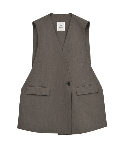 杢ツイルノーカラージレ