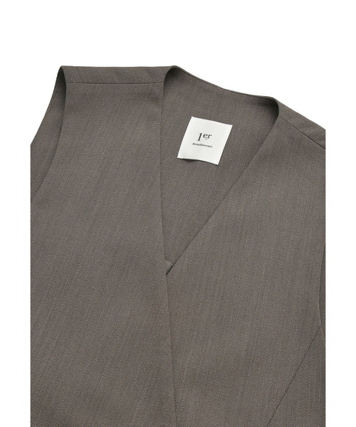 杢ツイルノーカラージレ