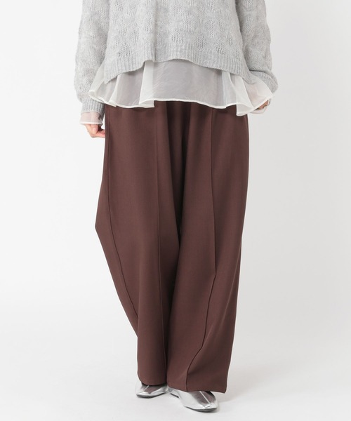 studio CLIP(スタディオクリップ)の「【WEB・一部地域限定】コクーンイージーパンツ(その他パンツ・レディース・ブラウン/チャコール/ネイビー・FREE)」の3枚目の写真