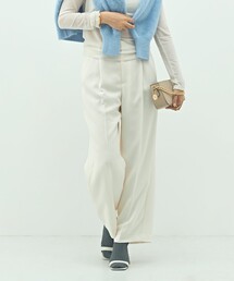 NOLLEY’S Sophi | 【一部WEB限定サイズ】ウォッシャブルブライトダブルクロスセミワイドパンツ(その他パンツ)
