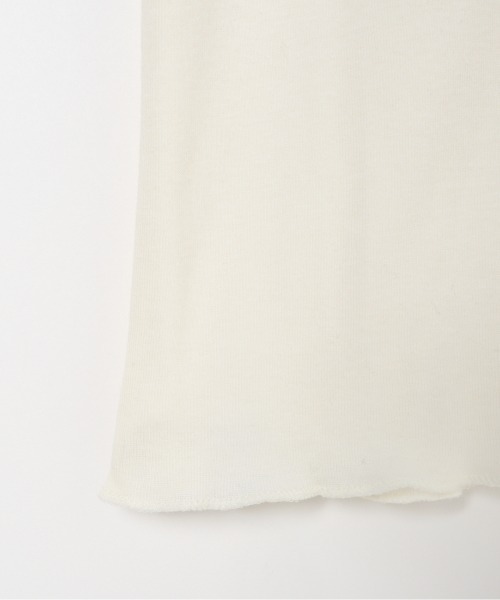 HELIOPOLE(エリオポール)の「【smooth skin series】CASHCOTTON CREW(Tシャツ/カットソー・レディース・アイボリー/ブラック/サックスブルー/ベージュ・38)」の10枚目の写真