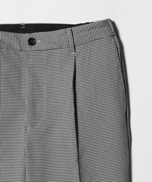 A DAY IN THE LIFE UNITED ARROWS（アデイインザライフユナイテッドアローズ）の「ウールライク パターン 1プリーツ イージーパンツ＜A DAY IN THE LIFE＞（スラックス・メンズ・ダークグレー/モカ/ブラック・L/S/M）」の9枚目の写真