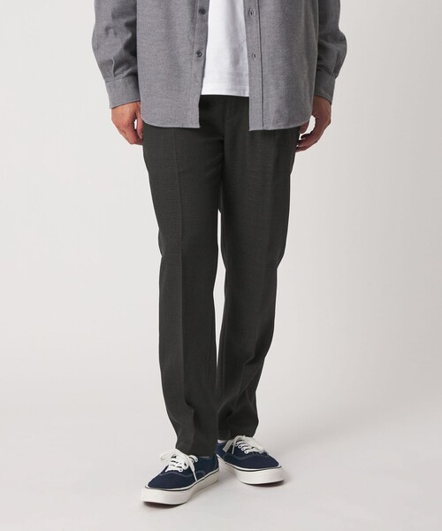 A DAY IN THE LIFE UNITED ARROWS（アデイインザライフユナイテッドアローズ）の「ウールライク パターン 1プリーツ イージーパンツ＜A DAY IN THE LIFE＞（スラックス・メンズ・ダークグレー/モカ/ブラック・L/S/M）」の13枚目の写真