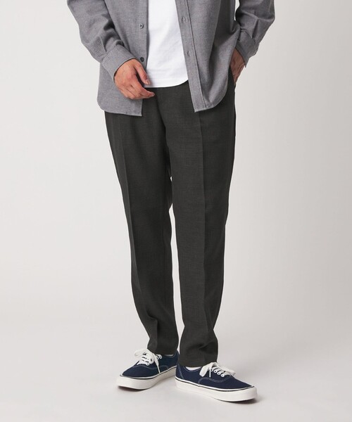 A DAY IN THE LIFE UNITED ARROWS（アデイインザライフユナイテッドアローズ）の「ウールライク パターン 1プリーツ イージーパンツ＜A DAY IN THE LIFE＞（スラックス・メンズ・ダークグレー/モカ/ブラック・L/S/M）」の14枚目の写真