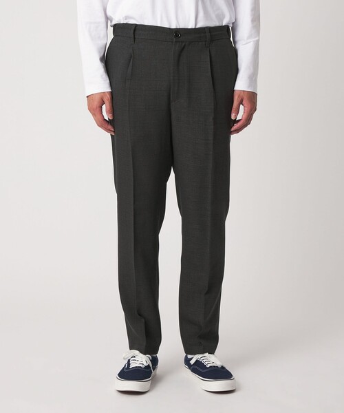 A DAY IN THE LIFE UNITED ARROWS（アデイインザライフユナイテッドアローズ）の「ウールライク パターン 1プリーツ イージーパンツ＜A DAY IN THE LIFE＞（スラックス・メンズ・ダークグレー/モカ/ブラック・L/S/M）」の15枚目の写真
