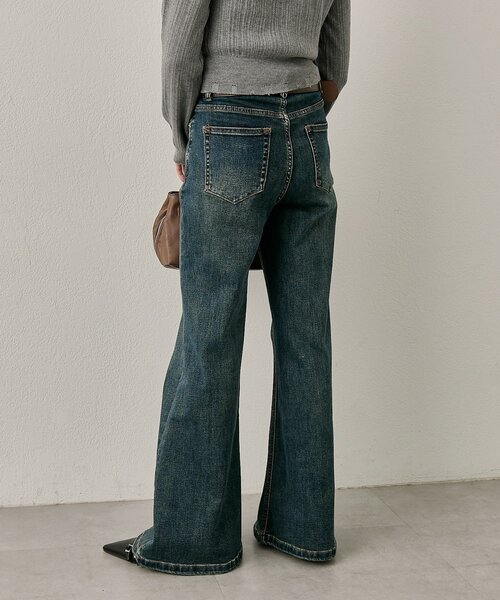 mline（エムライン）の「[mline]［3サイズ展開！］ワイドデニム（デニムパンツ・レディース・ブルー・LARGE/SMALL/MEDIUM）」の7枚目の写真