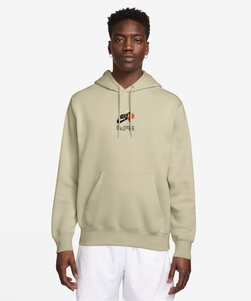 NIKE（ナイキ）の「ナイキ NIKE ナイキ クラブ BB アイコン BL L/S フーディ（パーカー・メンズ・ブラック/オレンジ/アイボリー・S/M/L/LL/3L）」の2枚目の写真