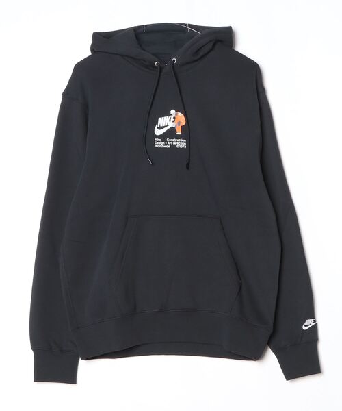 NIKE（ナイキ）の「ナイキ NIKE ナイキ クラブ BB アイコン BL L/S フーディ（パーカー・メンズ・ブラック/オレンジ/アイボリー・S/M/L/LL/3L）」の5枚目の写真