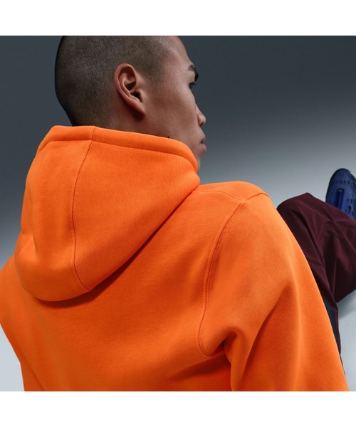 NIKE（ナイキ）の「ナイキ NIKE ナイキ クラブ BB アイコン BL L/S フーディ（パーカー・メンズ・ブラック/オレンジ/アイボリー・S/M/L/LL/3L）」の14枚目の写真