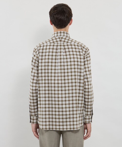 MACKINTOSH LONDON（マッキントッシュ ロンドン）の「ピーチチェックボタンダウンシャツ（シャツ/ブラウス・メンズ・グリーン系その他3/グレー系その他・L/M/XL）」の7枚目の写真