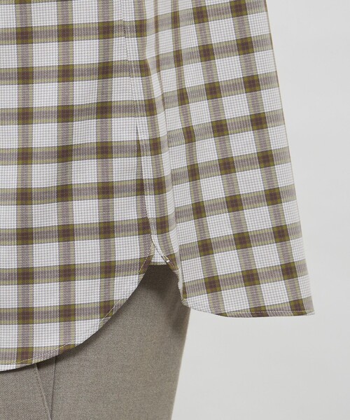 MACKINTOSH LONDON（マッキントッシュ ロンドン）の「ピーチチェックボタンダウンシャツ（シャツ/ブラウス・メンズ・グリーン系その他3/グレー系その他・L/M/XL）」の9枚目の写真