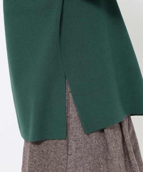 mysty woman(ミスティウーマン)の「袖ボリュームハイネックプルオーバー 611350(ニット/セーター・レディース・グレー/アイボリー/ブラック/グリーン/ブラウン/ライトブルー・FREE)」の16枚目の写真