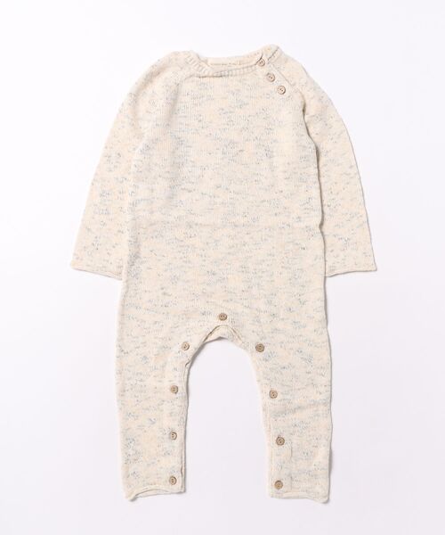 【RES】【Quincy Mae】SPECKLED KNIT JUMPSUIT | NATURAL