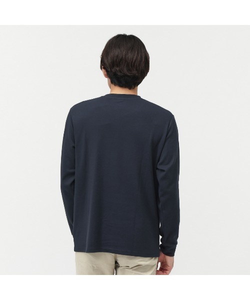 TIGORA(ティゴラ)の「ティゴラ TIGORA iHEATコットンロングTシャツ(Tシャツ/カットソー・メンズ・ネイビー/ホワイト/ブラック・LL/3L/S/M/L)」の8枚目の写真