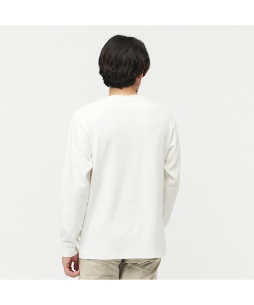 TIGORA(ティゴラ)の「ティゴラ TIGORA iHEATコットンロングTシャツ(Tシャツ/カットソー・メンズ・ネイビー/ホワイト/ブラック・LL/3L/S/M/L)」の5枚目の写真