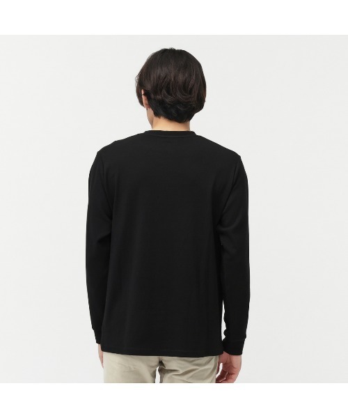 TIGORA(ティゴラ)の「ティゴラ TIGORA iHEATコットンロングTシャツ(Tシャツ/カットソー・メンズ・ネイビー/ホワイト/ブラック・LL/3L/S/M/L)」の4枚目の写真