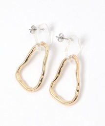 クリアメタルコンビピアス / 131316