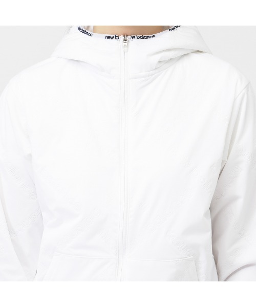 NEW BALANCE（ニューバランス）の「ニューバランス New Balance QUILTED FULL ZIP HOODIE（パーカー・レディース・ホワイト/ベージュ/パープル・M/L/XL）」の4枚目の写真