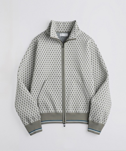 BALLAST ARK（バラストアーク）の「BALLAST ARK / バラストアーク：Zip-Up Jacquard Knit Blouson：BA12-KJ01[AST]（ブルゾン・メンズ・ブラック/ブラウン/ベージュ・M/L）」の3枚目の写真