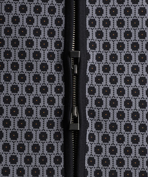 BALLAST ARK（バラストアーク）の「BALLAST ARK / バラストアーク：Zip-Up Jacquard Knit Blouson：BA12-KJ01[AST]（ブルゾン・メンズ・ブラック/ブラウン/ベージュ・M/L）」の10枚目の写真