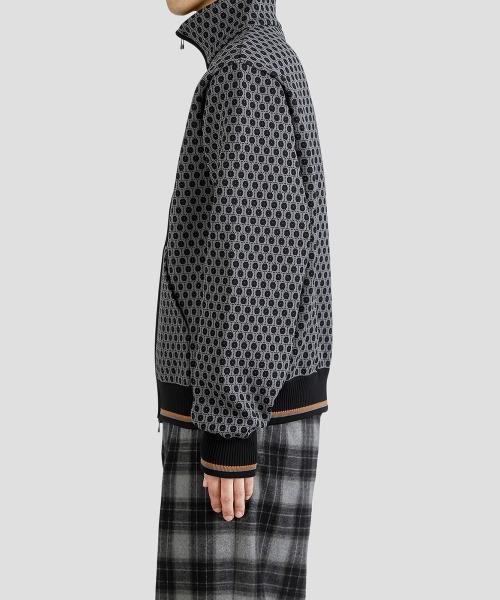 BALLAST ARK（バラストアーク）の「BALLAST ARK / バラストアーク：Zip-Up Jacquard Knit Blouson：BA12-KJ01[AST]（ブルゾン・メンズ・ブラック/ブラウン/ベージュ・M/L）」の16枚目の写真