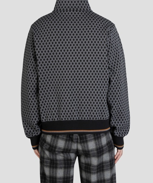 BALLAST ARK（バラストアーク）の「BALLAST ARK / バラストアーク：Zip-Up Jacquard Knit Blouson：BA12-KJ01[AST]（ブルゾン・メンズ・ブラック/ブラウン/ベージュ・M/L）」の17枚目の写真