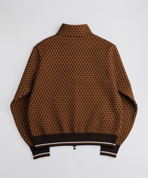 BALLAST ARK（バラストアーク）の「BALLAST ARK / バラストアーク：Zip-Up Jacquard Knit Blouson：BA12-KJ01[AST]（ブルゾン・メンズ・ブラック/ブラウン/ベージュ・M/L）」の22枚目の写真