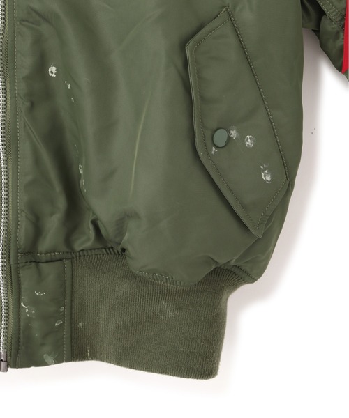 Alpha Industries（アルファインダストリーズ）の「Alpha Industries/アルファインダストリーズ/ALPH×KAMIYA MA-1/アルファ×カミヤ エムエーワン（MA-1・メンズ・セージグリーン・MEDIUM/LARGE/SMALL）」の12枚目の写真