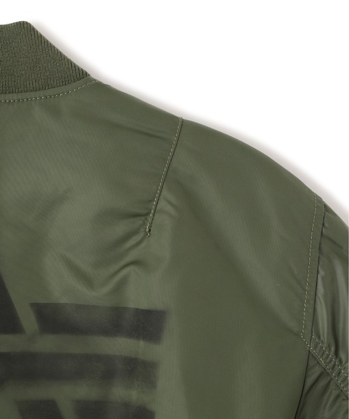 Alpha Industries（アルファインダストリーズ）の「Alpha Industries/アルファインダストリーズ/ALPH×KAMIYA MA-1/アルファ×カミヤ エムエーワン（MA-1・メンズ・セージグリーン・MEDIUM/LARGE/SMALL）」の14枚目の写真