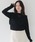 HER CLOSET�i�n�[�N���[�[�b�g�j�́u�yHER CLOSET�z�V�����_�[�t�����n�C�Q�[�W�f�U�C���j�b�g SHOULDER FRILL HIGH GAUGE KNIT DESIGN KNIT�i�j�b�g/�Z�[�^�[�j�v�b�u���b�N