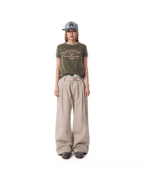 AAKAM(アーカム)の「Western Belted Cotton Pants (Beige)(その他パンツ・レディース・その他・2/1)」の5枚目の写真