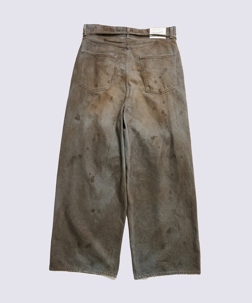 DISCOVERED（ディスカバード）の「【DISCOVERED】CRASH DENIM PANTS（デニムパンツ・メンズ・インディゴブルー/ブラック・1/3）」の4枚目の写真