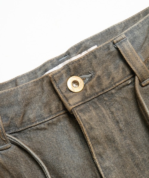 DISCOVERED（ディスカバード）の「【DISCOVERED】CRASH DENIM PANTS（デニムパンツ・メンズ・インディゴブルー/ブラック・1/3）」の8枚目の写真
