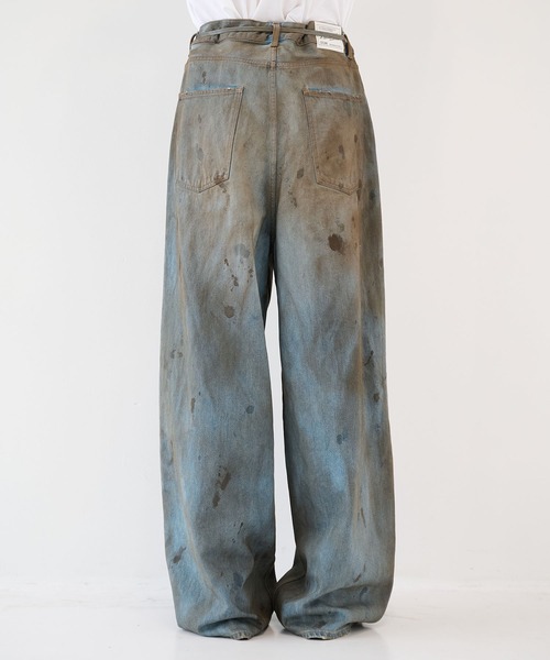 DISCOVERED（ディスカバード）の「【DISCOVERED】CRASH DENIM PANTS（デニムパンツ・メンズ・インディゴブルー/ブラック・1/3）」の14枚目の写真