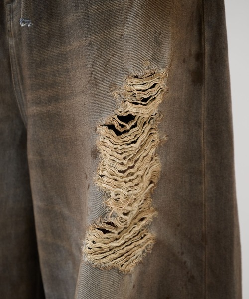 DISCOVERED（ディスカバード）の「【DISCOVERED】CRASH DENIM PANTS（デニムパンツ・メンズ・インディゴブルー/ブラック・1/3）」の19枚目の写真