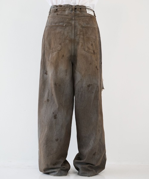 DISCOVERED（ディスカバード）の「【DISCOVERED】CRASH DENIM PANTS（デニムパンツ・メンズ・インディゴブルー/ブラック・1/3）」の22枚目の写真