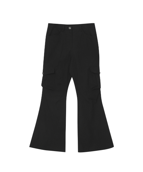 パンツ MISEKISEOUL Pocket cargo bootscut pants セール】Pocket cargo bootscut pants BLACK（その他パンツ）｜Miseki