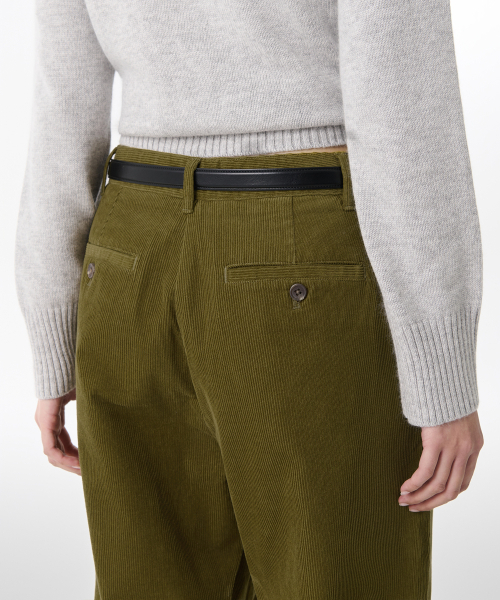 MUSINSA STANDARD WOMAN（ムシンサスタンダードウーマン）の「ウィメンズワイドコーデュロイパンツ[オリーブ]（その他パンツ・レディース・その他・30/24/25/26/27/28/29）」の7枚目の写真
