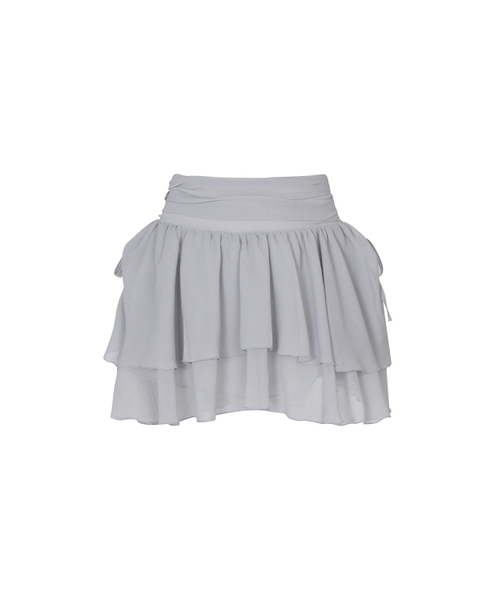 PAIN OR PLEASURE(ペインオアプレジャー)の「MAGNOLIA FRILL SKIRT grey(スカート・レディース・その他・SMALL/MEDIUM)」の1枚目の写真