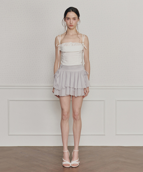 PAIN OR PLEASURE(ペインオアプレジャー)の「MAGNOLIA FRILL SKIRT grey(スカート・レディース・その他・SMALL/MEDIUM)」の2枚目の写真