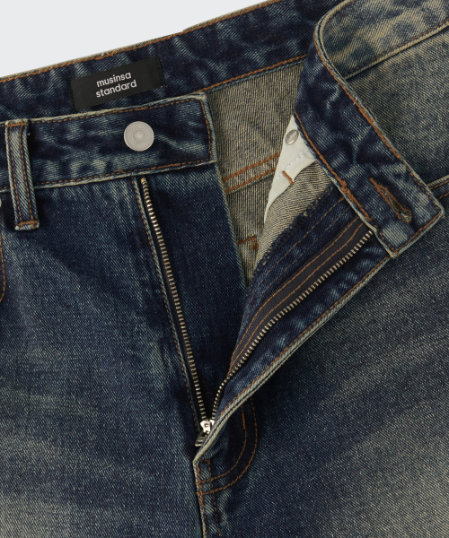 MUSINSA STANDARD（ムシンサスタンダード）の「ビッグブラシエクストラワイドデニムパンツ[ラスティブルー]（デニムパンツ・メンズ・その他・26/27/28/29/30/31/32/33/34/36/38/40/42）」の4枚目の写真