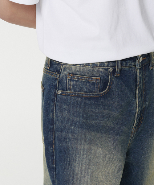 MUSINSA STANDARD（ムシンサスタンダード）の「ビッグブラシエクストラワイドデニムパンツ[ラスティブルー]（デニムパンツ・メンズ・その他・26/27/28/29/30/31/32/33/34/36/38/40/42）」の5枚目の写真