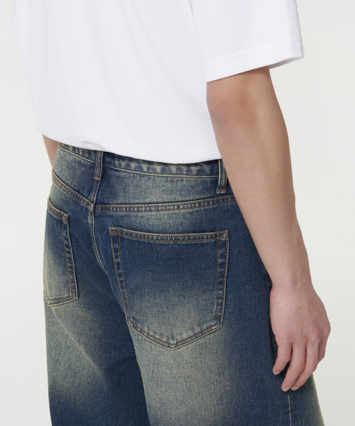 MUSINSA STANDARD（ムシンサスタンダード）の「ビッグブラシエクストラワイドデニムパンツ[ラスティブルー]（デニムパンツ・メンズ・その他・26/27/28/29/30/31/32/33/34/36/38/40/42）」の6枚目の写真