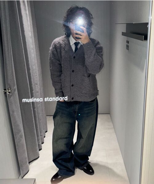 MUSINSA STANDARD（ムシンサスタンダード）の「ビッグブラシエクストラワイドデニムパンツ[ラスティブルー]（デニムパンツ・メンズ・その他・26/27/28/29/30/31/32/33/34/36/38/40/42）」の18枚目の写真