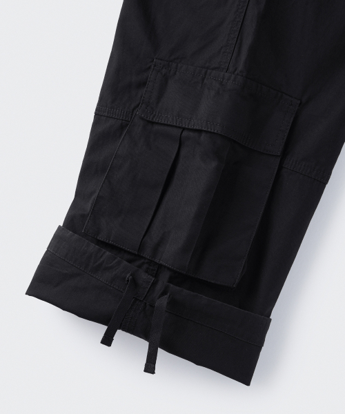 MUSINSA STANDARD（ムシンサスタンダード）の「コットンマルチポケットパラシュートカーゴパンツ[ブラック]（その他パンツ・メンズ・その他・26/27/28/29/30/31/32/33/34/36/38/40/42）」の8枚目の写真